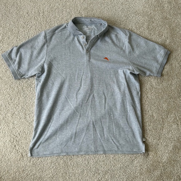 Tommy Bahama Other - Tommy Bahama Men’s Large Islandzone Gray Polo